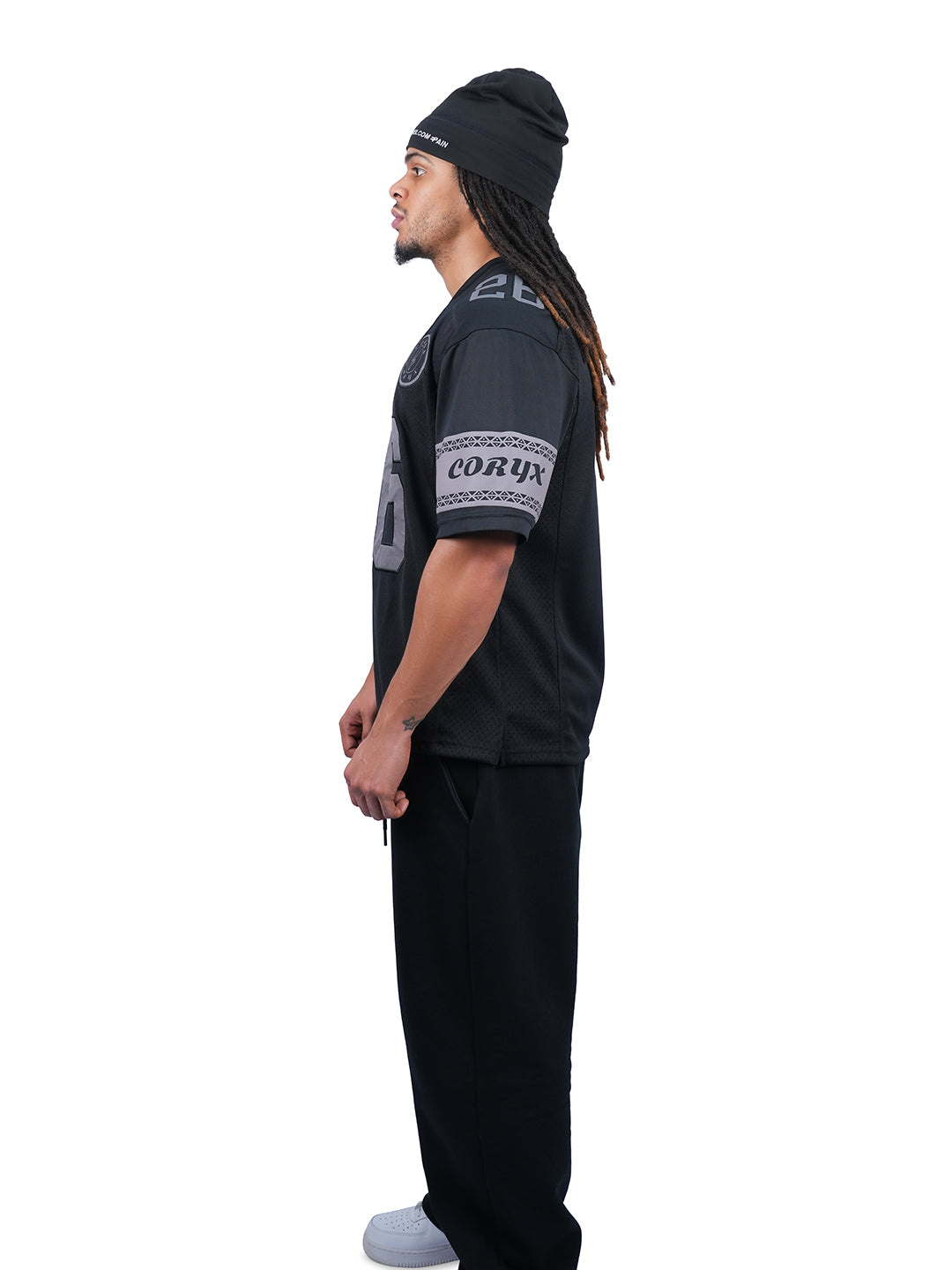 CORYX wearing a stylish Jersey showcasing premium fabric and design for optimal sports performance
