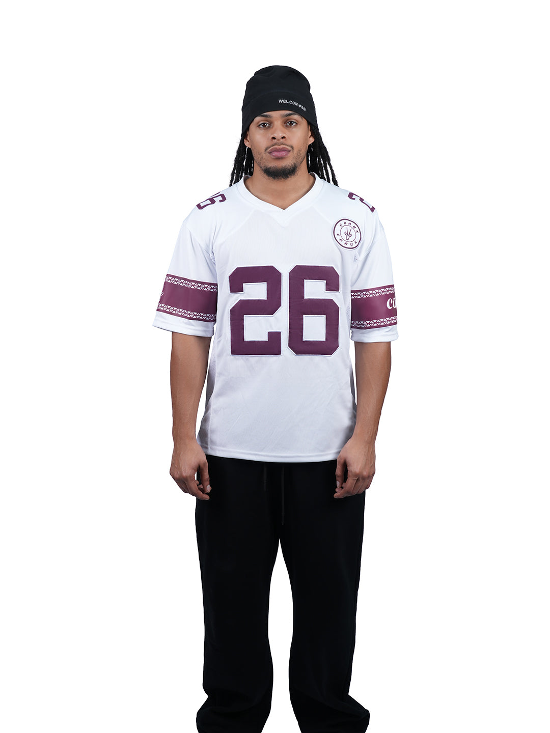 CORYX wearing a stylish Jersey showcasing premium fabric and design for optimal sports performance
